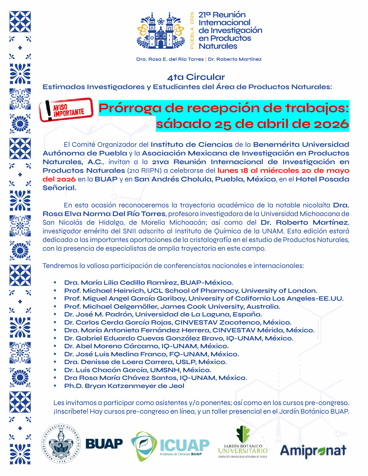 4ta Circular - P&aacute;gina 1